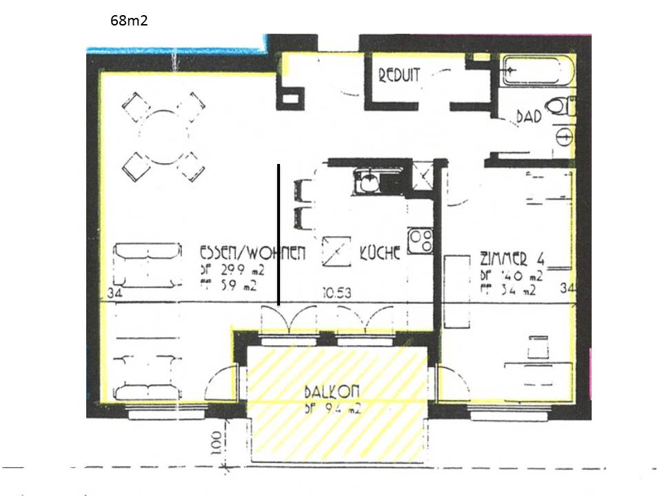 Appartamento arredato di 2 ½ locali
