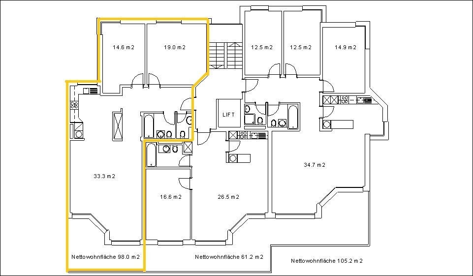 3 ½ rooms apartment