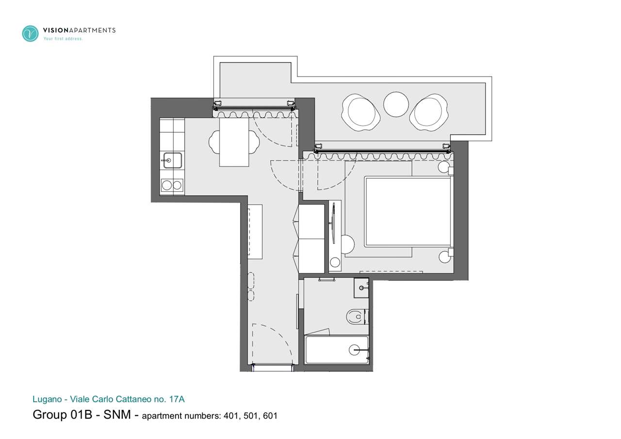 1 room apartment