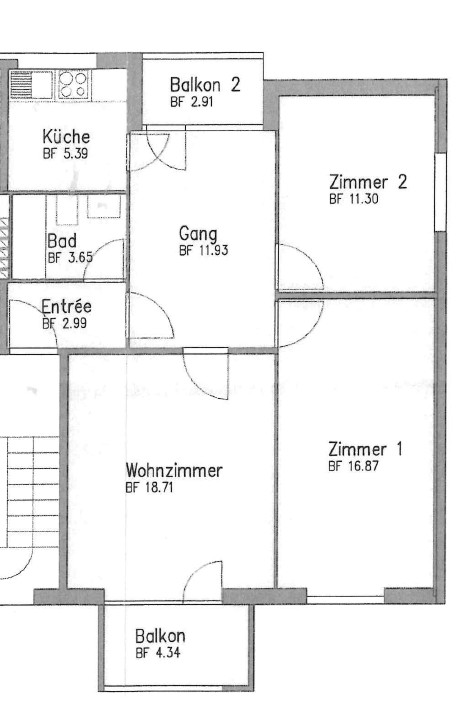 3 ½ rooms apartment