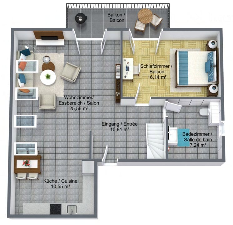 3 ½ rooms apartment