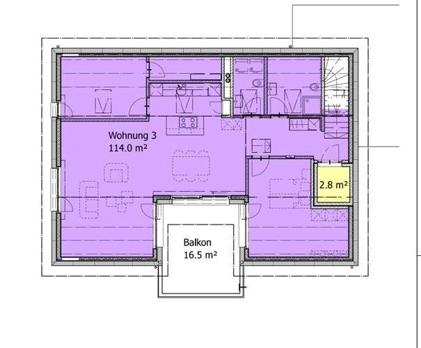 2 ½ rooms apartment