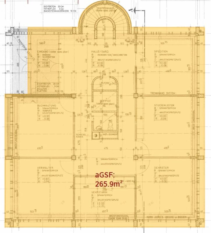 600m² practice