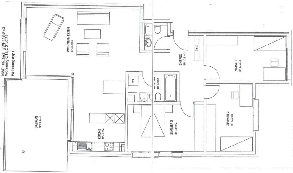 Appartamento di 4 ½ locali