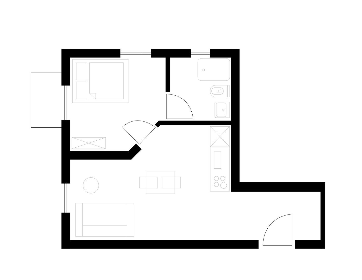 Appartement de 2 ½ pièces