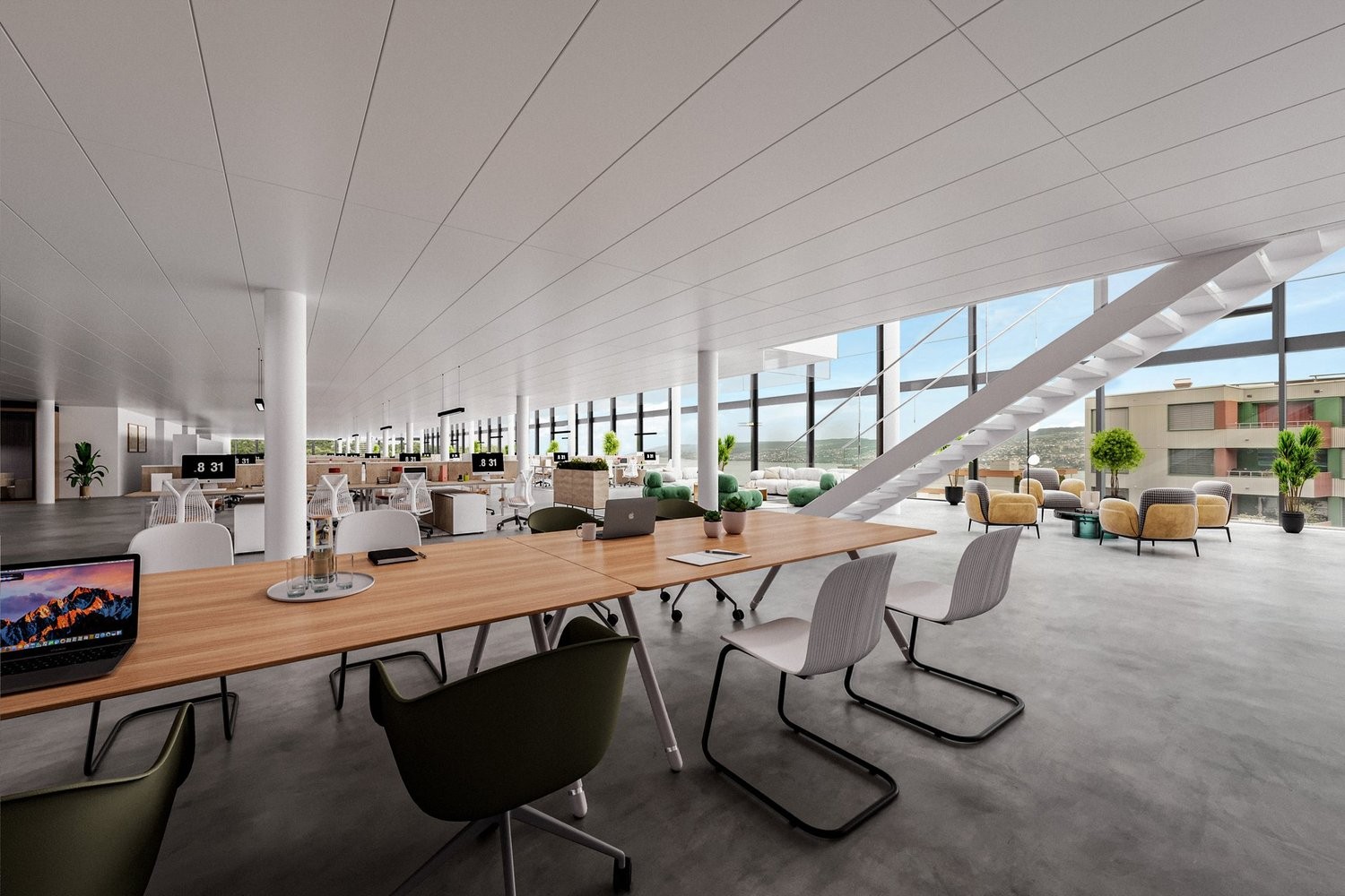 3500m² office