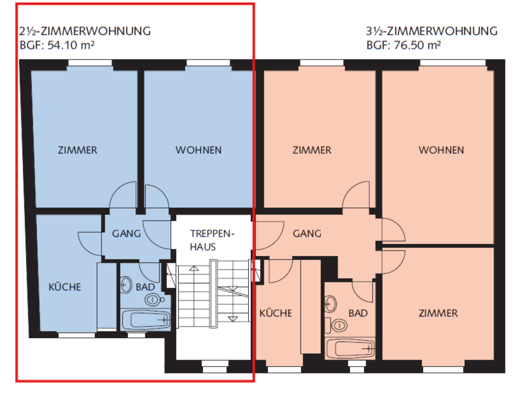 2 ½ rooms apartment