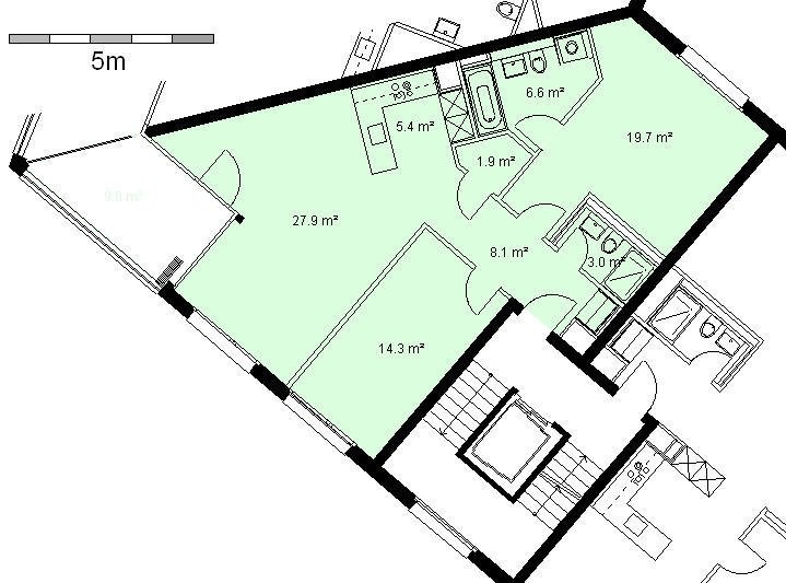 3 ½ rooms apartment