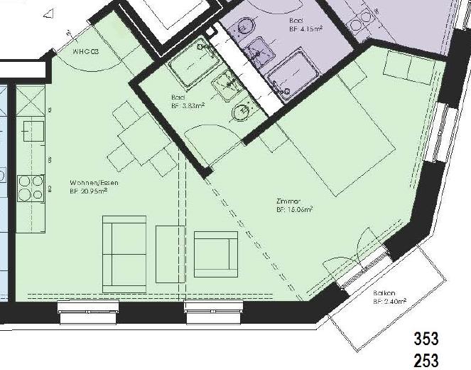 Appartement de 2 ½ pièces