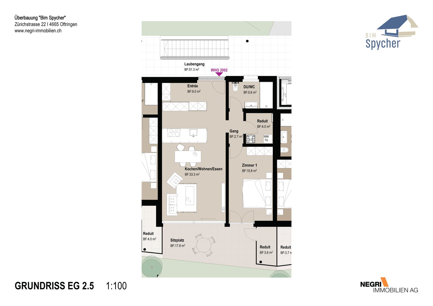 2 ½ rooms apartment