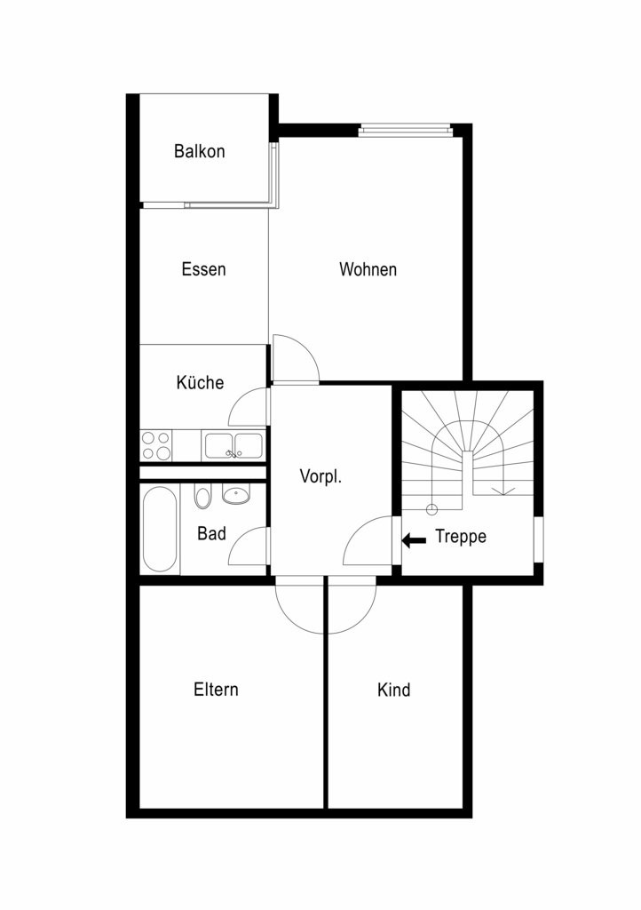 3 ½ rooms apartment